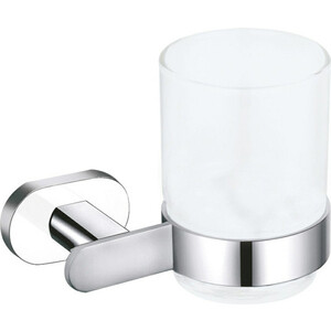 Стакан для ванной Rav Slezak Yukon хром/белый/стекло матовое (YUA0201CB) стакан для ванной allen brau infinity двойной белый матовый 6 21003 31