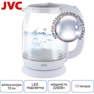 Чайник электрический JVC JK-KE1510 white - фото 5