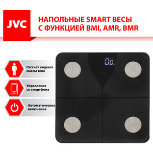 Весы напольные электронные стеклянные JVC JBS-005