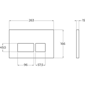 Инсталляция для унитаза BelBagno BB026 с черной матовой клавишей (BB026/BB044NERO)