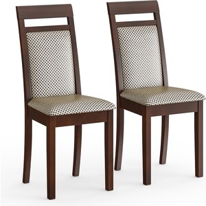 Два стула Мебель-24 Гольф-12 разборных, цвет орех, обивка ткань руми 812/8 (1028321) резинка для коррекции движения рук гольф черная 7 х 39 см