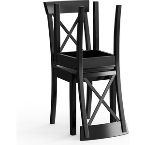 Два стула Мебель-24 Гольф-14 разборных, цвет венге, деревянное сиденье венге (1028323)