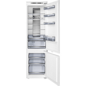 Встраиваемый холодильник MAUNFELD MBF193NFWGR холодильник maunfeld mff200nfw белый