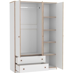 Шкаф для одежды ОЛМЕКО 68.05 Дакота (белый/кромка дуб сонома) (ML876880438)
