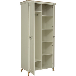 Шкаф для одежды ОЛМЕКО 61.03 Бэлла (2-х дверный) (белый/небула) (ML876880531)