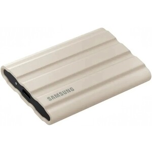 Внешний накопитель SSD Samsung Original USB-C 1TB MU-PE1T0K/WW Shield T7 1.8" бежевый