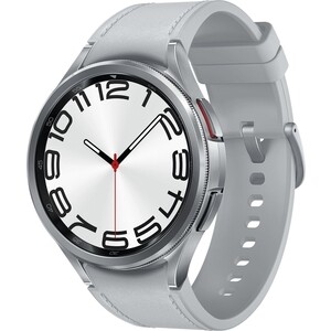 Смарт-часы Samsung Galaxy Watch 6 Classic 47мм 1.5'' AMOLED корп.серебристый рем.серебристый (SM-R960NZSACIS) зеркало alcora viana led 120x70 с анитазпотеванием часы злп210 super pack