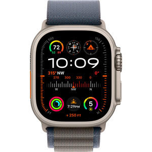 Смарт-часы Apple Watch Ultra 2 A2986 49мм OLED корп.титан Alpine loop рем.синий разм.брасл.:145-190мм (MREP3LL/A) MREP3LL/A Watch Ultra 2 A2986 49мм OLED корп.титан Alpine loop рем.синий разм.брасл.:145-190мм (MREP3LL/A) - фото 2