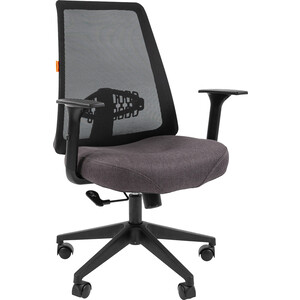 Офисное кресло Chairman 535 Россия LT ткань черный/серый (00-07131869) офисное кресло chairman ch415 экокожа серый 00 07145940