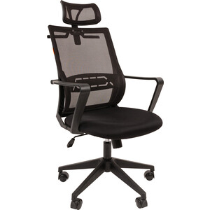 Офисное кресло Chairman 545 Россия ткань черный (00-07126770) игровое кресло chairman game 28 ткань синий