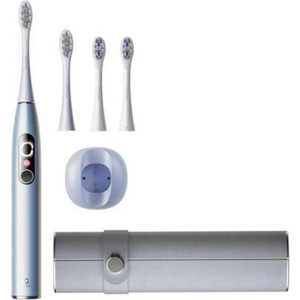 Электрическая зубная щетка Oclean X Pro Digital Set (серебряный) электрическая звуковая зубная щётка hapica interbrush dbp 1w для брекетов и имплантов 1 шт