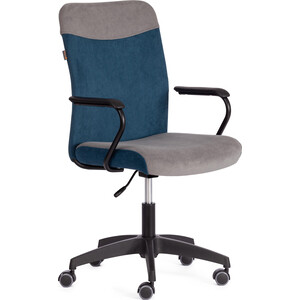 Кресло TetChair FLY флок , серый/синий, 29/32 (21291) кресло офисное tetchair leader 2603