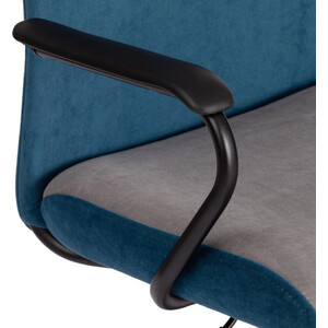 Кресло TetChair FLY флок , серый/синий, 29/32 (21291) FLY флок , серый/синий, 29/32 (21291) - фото 3