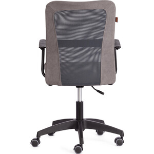 Кресло TetChair STAFF флок/ткань, серый, 29/W-12 (21298)