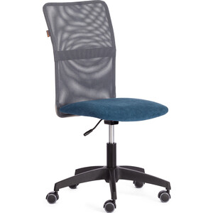 Кресло TetChair START флок/ткань, синий/серый, 32/W-12 (21294) кресло tetchair selfi велюр clermon малахит 089 21270
