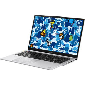 Ноутбук Asus K5504VA-MA340W BAPE Edition 15.6" OLED Intel Core i9 13900H(2.6Ghz)/16Gb/1Tb/Iris Xe/Win11Home /Cool Silver (90NB0ZK6-M00KY0)