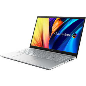 Ноутбук Asus M6500XU-MA105 15.6" OLED AMD Ryzen 9 7940HS(4Ghz)/16Gb/1Tb/Ext:nVidia GeForce RTX4050(6144Mb)/DOS/Cool Silver (90NB1202-M00430)