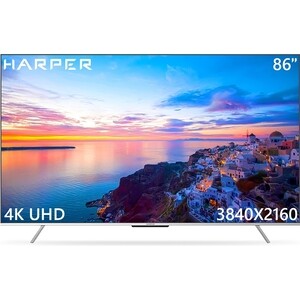 Телевизор HARPER 86U770TS тюнер dvb t2 harper hdt2 1108