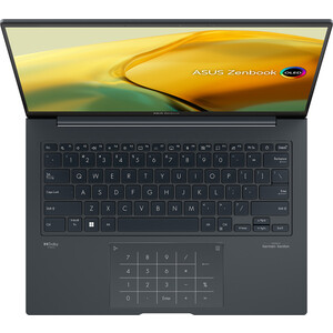 Ноутбук Asus UX3404VA-M9024W 14.5" OLED Intel Core i7 13700H(2.4Ghz)/16Gb/1Tb/Iris Xe/Win11Home /Inkwell Gray (90NB1081-M002Z0)