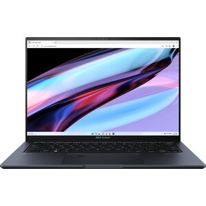 Ноутбук Asus UX6404VV-P1122X Touch 14.5'' OLED Touch Core i9 13900H/16Gb/1Tb/GeForce RTX4060 8GB/Win11Pro /Tech Black (90NB11J1-M00620) ноутбук hasee z8d6 fhd z8d6 fhd 15 6 core i7 12650h 16gb ssd 512gb geforce® rtx 4060 для ноутбуков