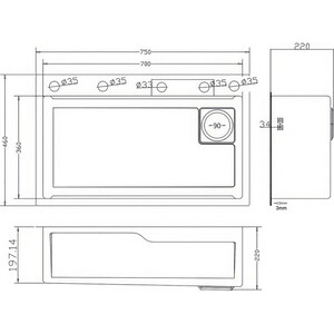 Комплект мойки ZorG Master ZM 7546 графит