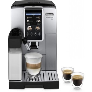 Кофемашина DeLonghi Dinamica Plus ECAM380.85.SB серебристый, черный рожковая кофемашина graef salita es 400 серебристый