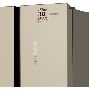 Холодильник Weissgauff WCD 450 BEG NoFrost Inverter