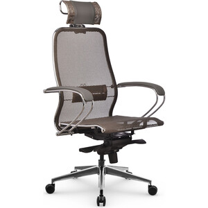 Кресло Метта Samurai S-2.041 MPES Светло-коричневый/Серый/Светло-коричневый