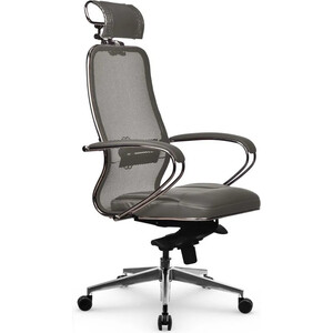 Кресло Метта Samurai SL-2.041 MPES Светло-коричневый/Серый/Серый