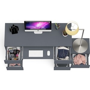 Стол компьютерный СВК Мори МС-2 + Тумба ТМП400.1, цвет графит (1026857)