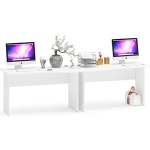 Два стола письменных Мебельный двор С-МД-1-04, цвет белый шагрень (1028371)