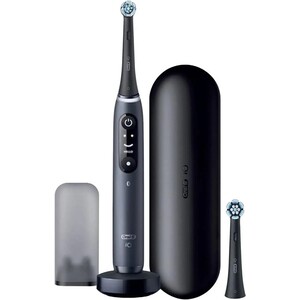 Электрическая зубная щетка Oral-B iO Series 8N Set + extra brushead черный электрическая зубная щётка luazon lp 009 вибрационная 8500 дв мин 4 насадки 2хаа розовая