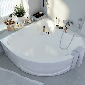 Акриловая ванна 1Marka Ibiza 150х150 с каркасом (01иб1515, 03афр1515)