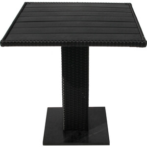 Набор мебели Garden story Аскер мини 4 уп (2 стула+стол, каркас черный, ротанг черный) (GS015/GS016)