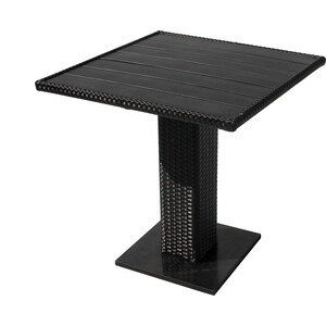 Набор мебели Garden story Аскер мини 4 уп (2 стула+стол, каркас черный, ротанг черный) (GS015/GS016)