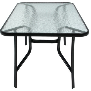 Набор мебели Garden story Луис (4 стула+стол, каркас черный, пластик коричневый) (WR-SX026, SC-094)