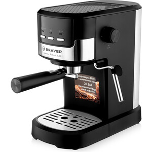Кофеварка рожковая BRAYER BR1112 кофеварка электрическая рожковая supra cms 1020 800 вт 3 5 бар
