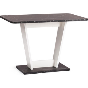 Стол обеденный TetChair TIBI нераздвижной Мрамор черный/Белый (20613) стол катрин прямоугольный нераскладной белый лдсп