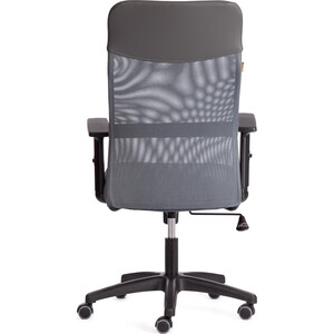 Кресло TetChair PRACTIC PLT ткань/кож/зам, серый/металлик, TW-12/W-12/36 (21416)