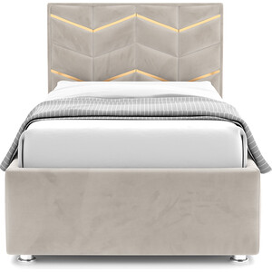 Кровать с подъемным механизмом Это мебель Line Gold 90 - Velutto 17 (НФ-00010530) плед line 150x200 см велсофт бежевый paper 1