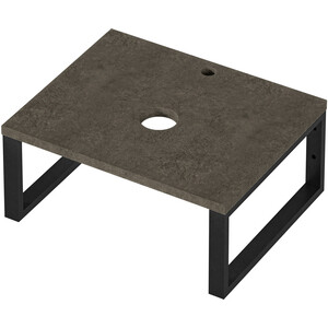 Столешница 1Marka Grunge Loft 60х48 бетон темно-серый (Ц0000001585)