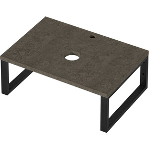 Столешница 1Marka Grunge Loft 70х48 бетон темно-серый (Ц0000015935)