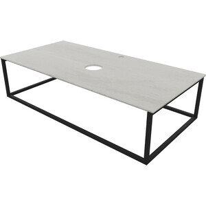 Столешница 1Marka Loft 90х48 светло-серый/черный (Ц0000008736) придиванный столик bradex loft 35x35 серый мрамор с черными ножками rf 0355