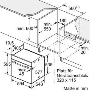 Электрический духовой шкаф Bosch HSG7361B1