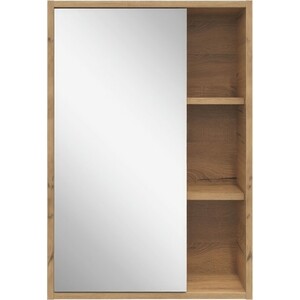Зеркальный шкаф Sanstar Lavanti 50х73 дуб вотан (443.1-2.4.1.) зеркальный шкаф универсальный 55 см