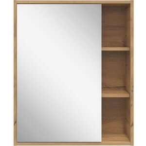 Зеркальный шкаф Sanstar Lavanti 60х73 дуб вотан (444.1-2.4.1.) зеркальный шкаф универсальный 55 см