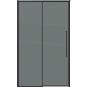 Душевая дверь Grossman Galaxy 100х195 тонированная, черная матовая (100.K33.01.100.21.10) инсталляция для унитаза grossman с клавишей classic черная матовая 900 t1 01 000 800 т1 04 210 210
