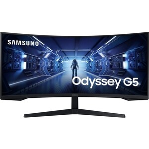Монитор Samsung 34'' Odyssey G5 C34G55TWWI черный VA LED 1ms 21:9 монитор samsung odyssey g3 s27ag302ni