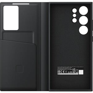Чехол Samsung для Galaxy S24 Ultra Smart View Wallet Case черный (EF-ZS928CBEGRU) чехол на samsung a21s kruche flip royal view голубой книжка с карманом для карт с ремешком