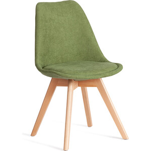 Стул TetChair TULIP SOFT (mod. 053V) / 1 шт. в упаковке, дерево/пластик/ткань, Зеленый (Green) LY1701-7